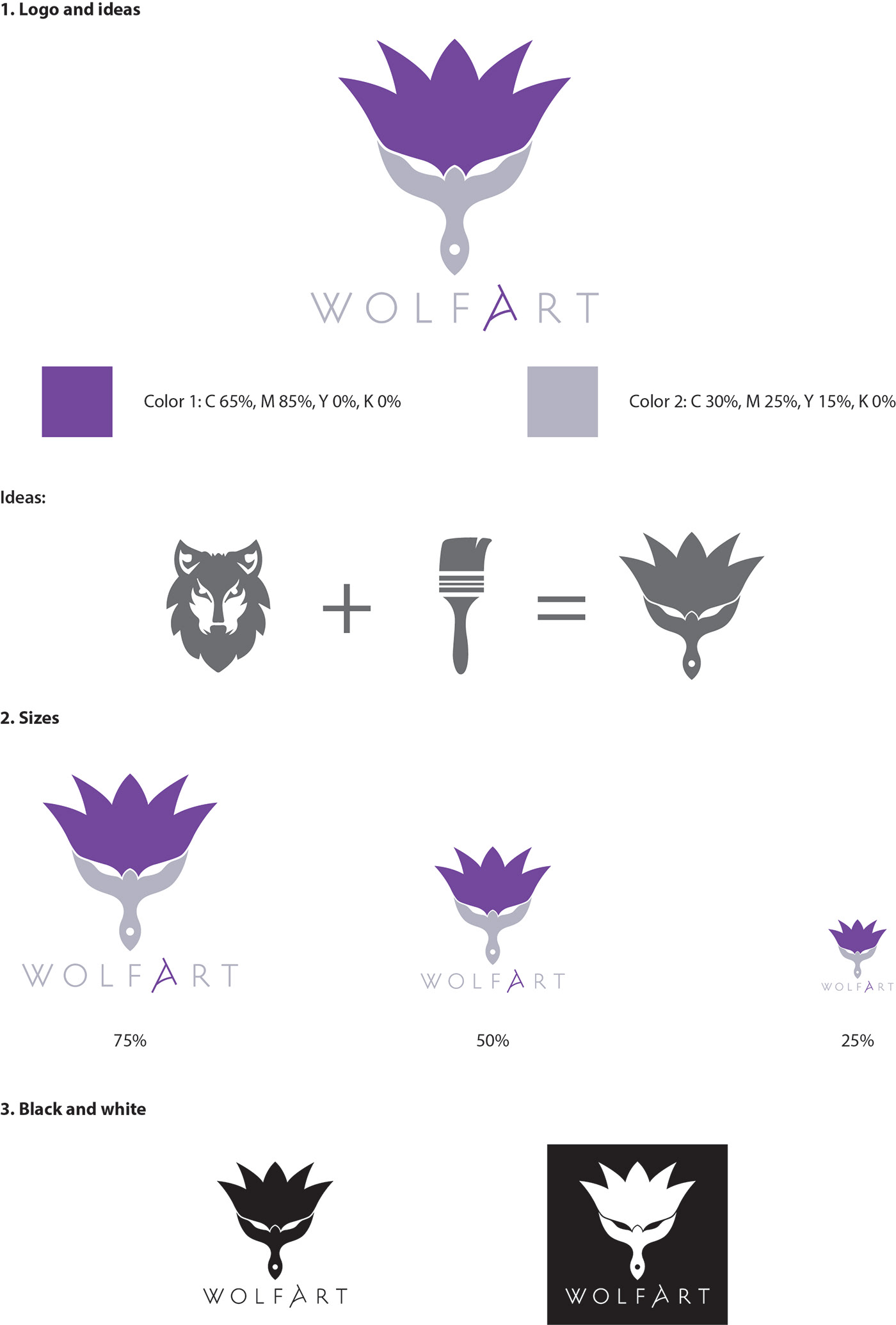 wolf art Wolfart   wolf logo