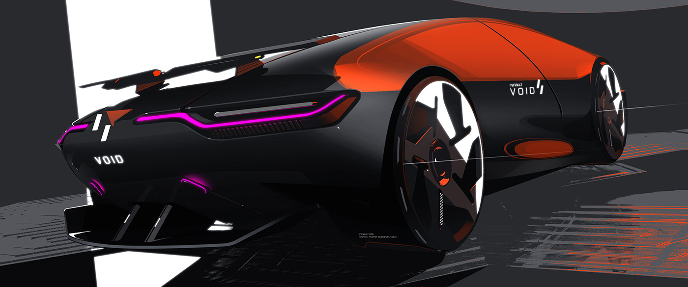 3D automotive   concept design hypercar Project renault sketch transportation Void