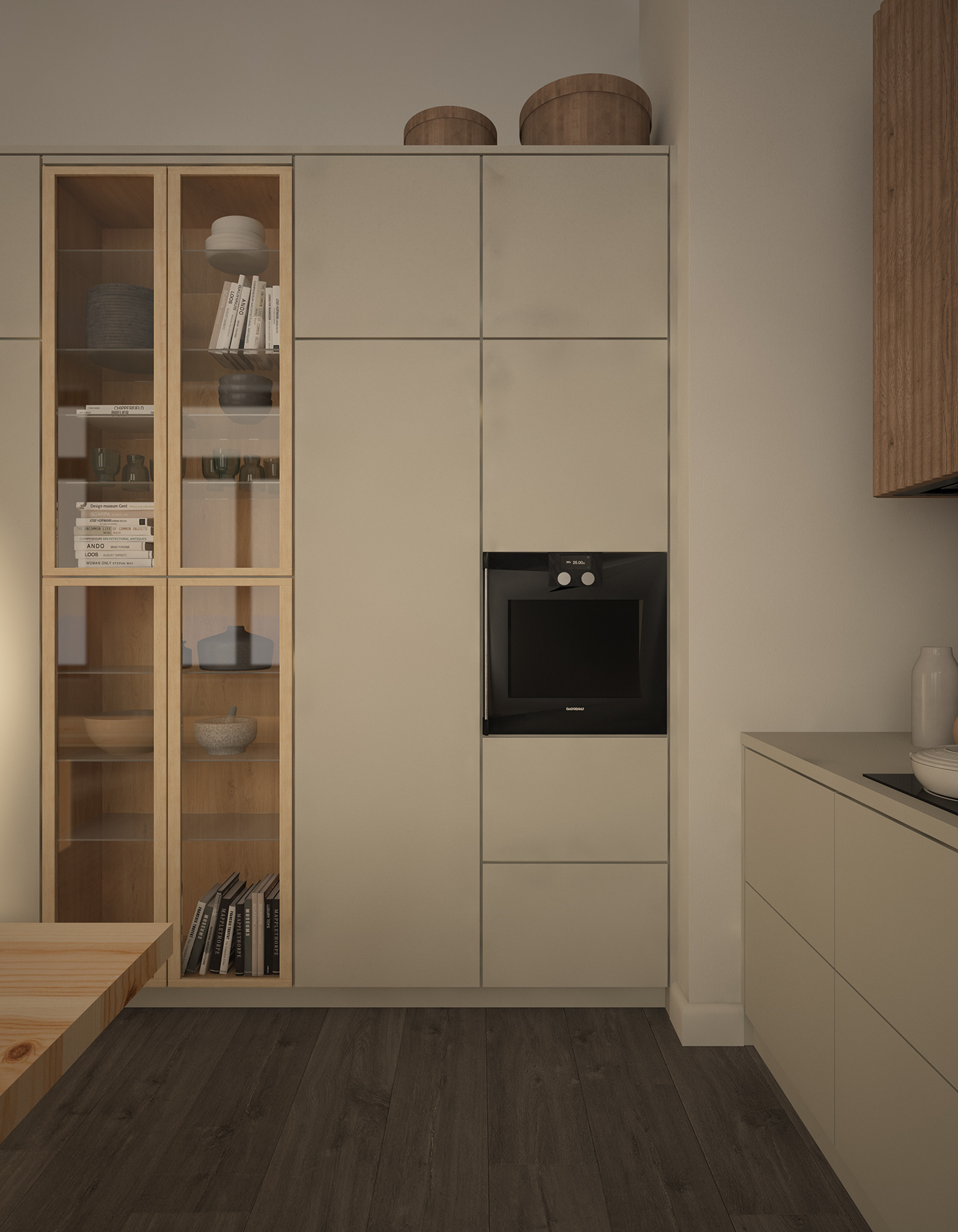 3D archviz CGI Interior interior design  kitchen Render rendering Scandinavian
