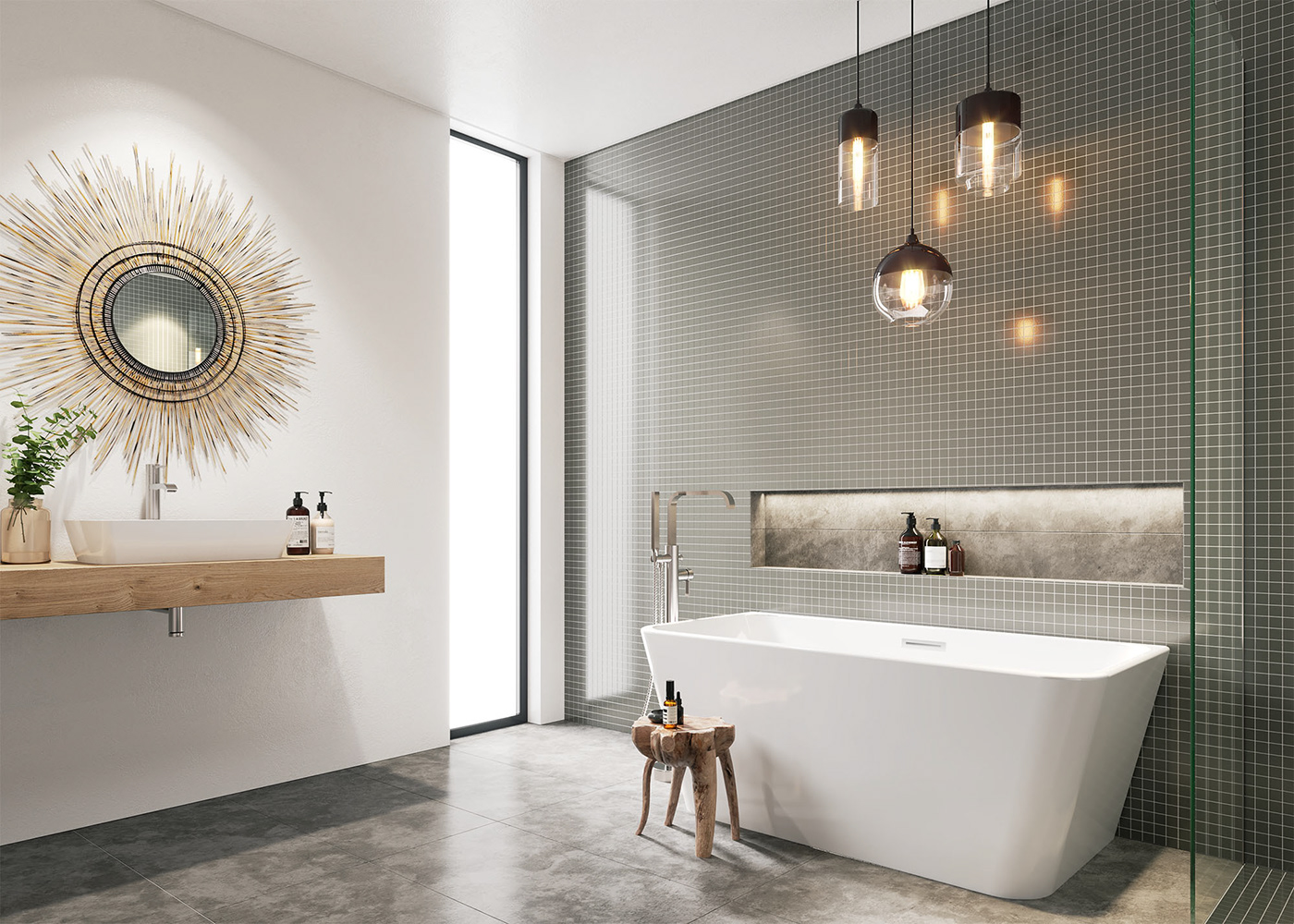 bathroom corona renderer Render Worx 3ds max bathroom design