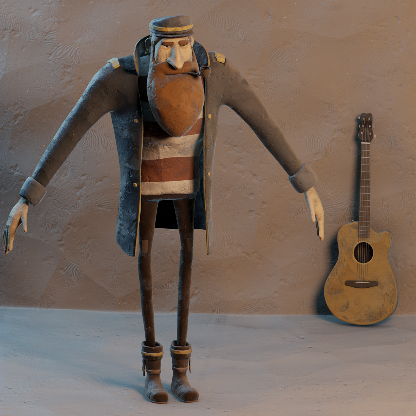 animation  stop motion clay sculpture Character story realistic fantasy blender handmade