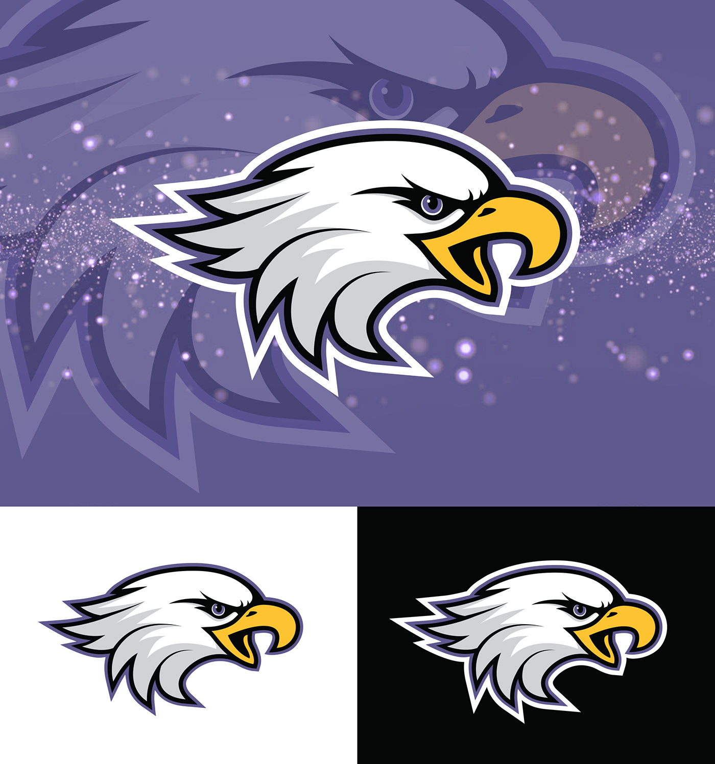 branding  athletic logo eagle logo Modern Logo High School Logo college logo eagle swimming logo Clean Design Sports logo