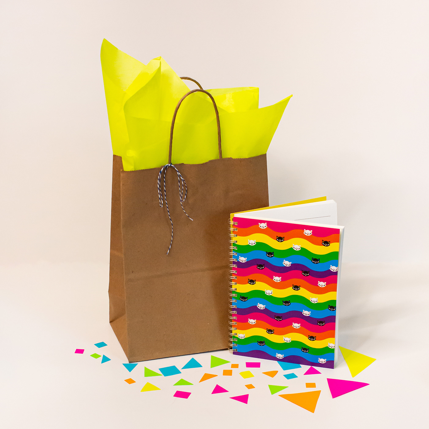 colorful macro product photo rainbow Retail set styling Small Business stationary