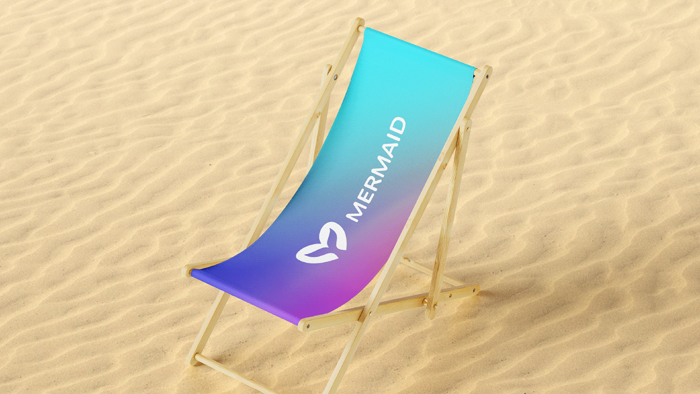 mermaid branding  brand logo mark summer sea typography   KSA identity