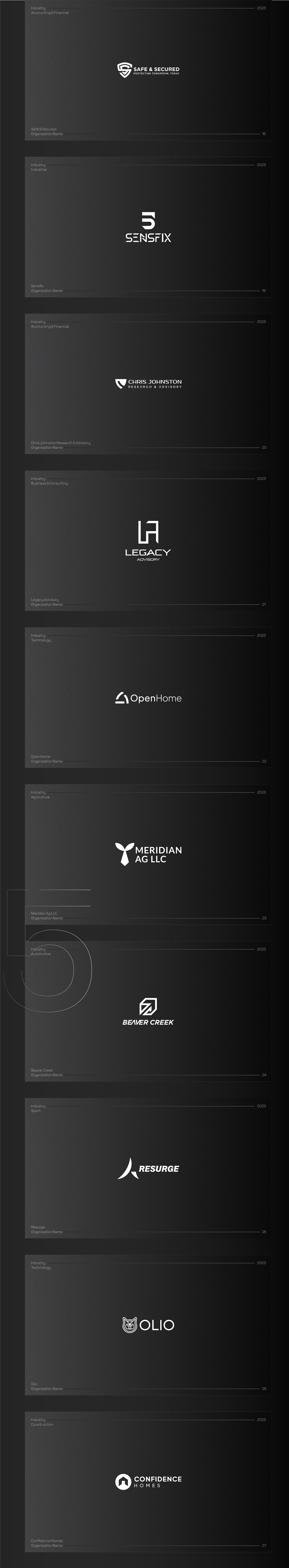 Modern logo design collection 2024
