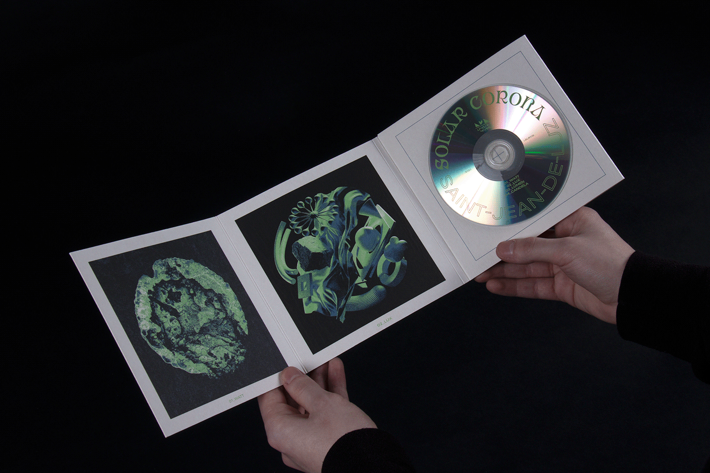 record artwork solar corona rock cd package Album saint-jean-de-luz 3D