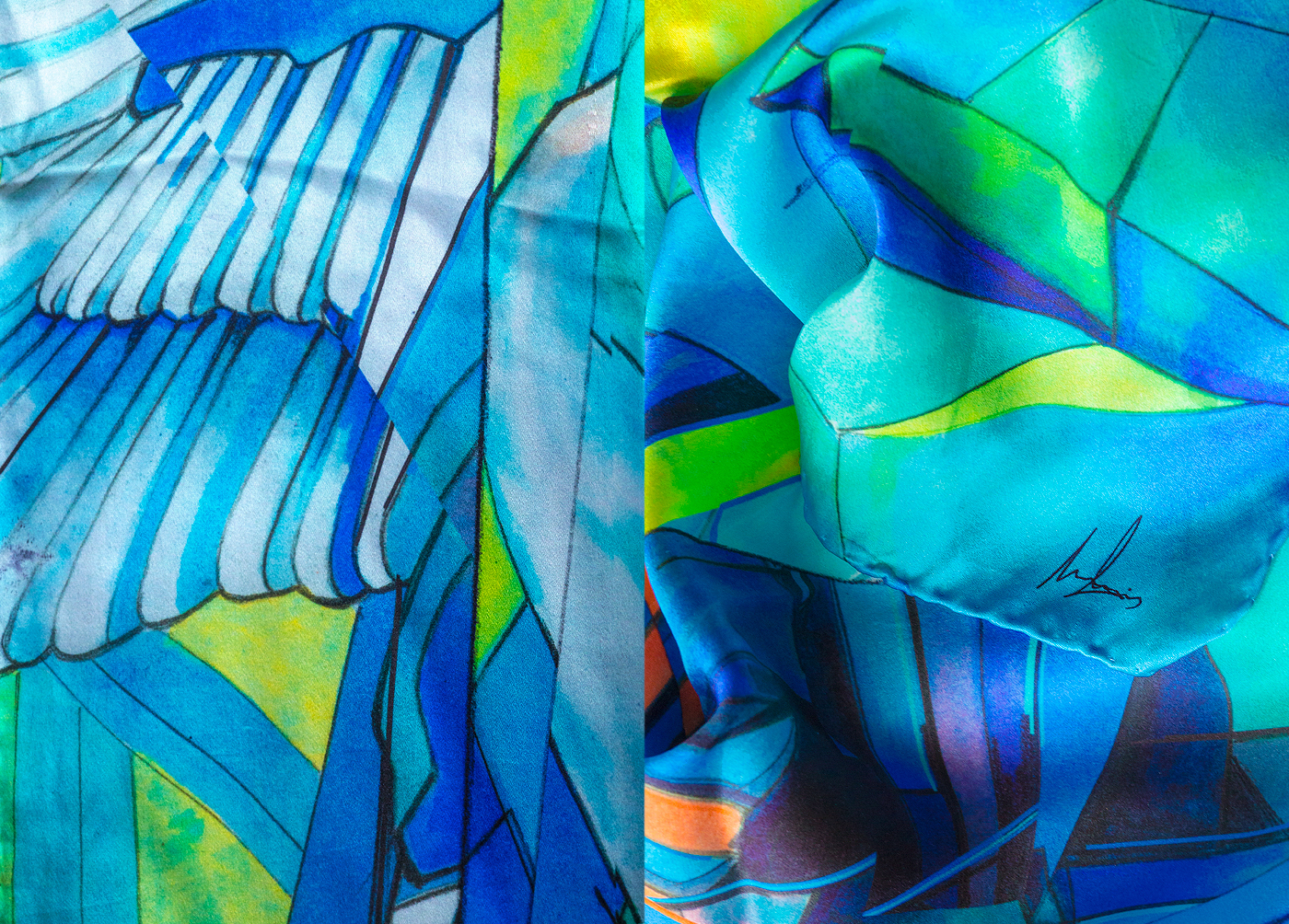 scarf Fashion  textile color contemporary abstract