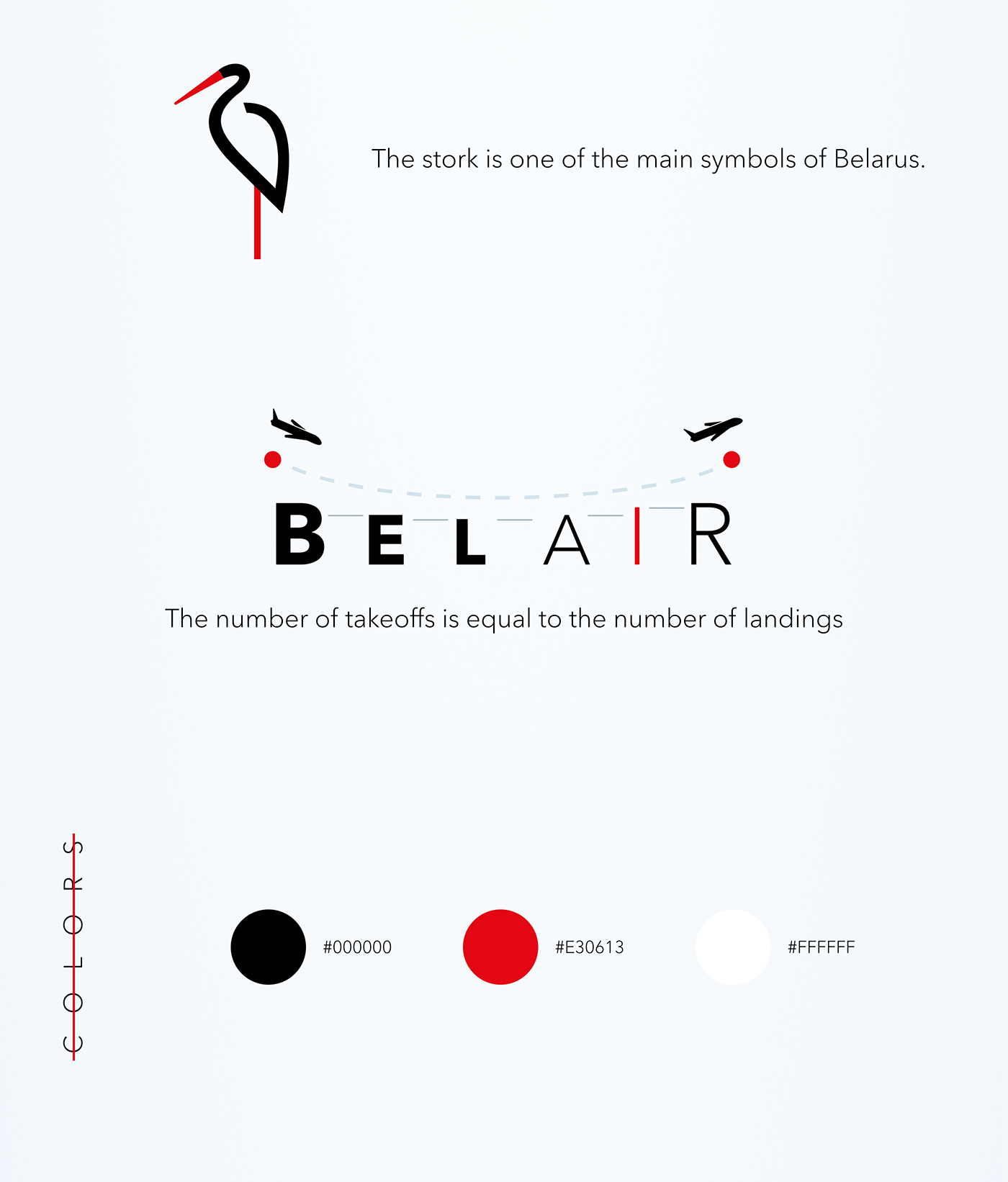 belarus Belavia branding  Illustrator logo logodesign stork
