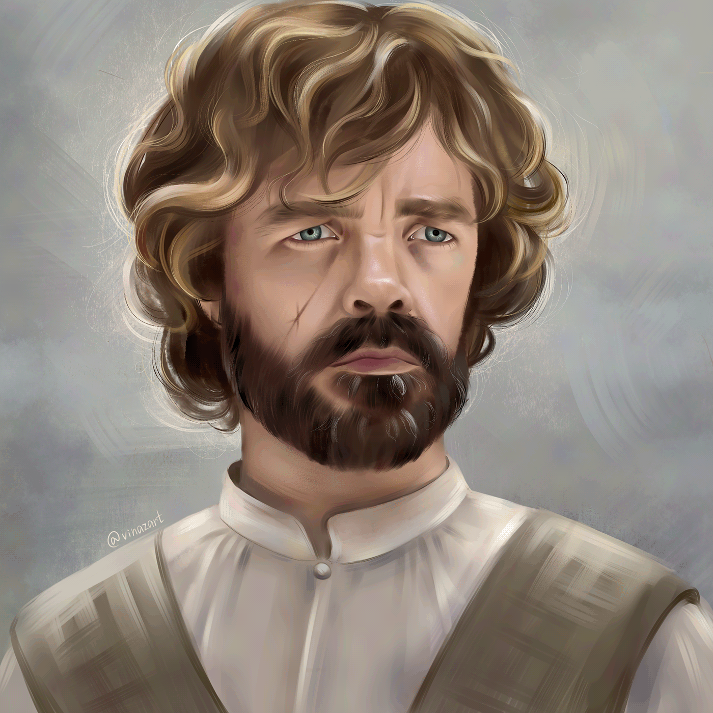 art Digital Art  Drawing  face Game of Thrones ILLUSTRATION  man portrait tyrion tyrion lannister