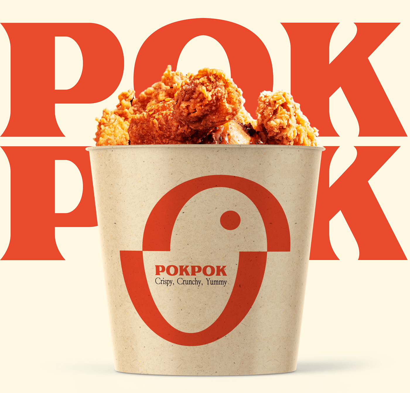 fried chicken restaurant visual identity logo graphic design  branding  Fast food bucket 90s brand identity