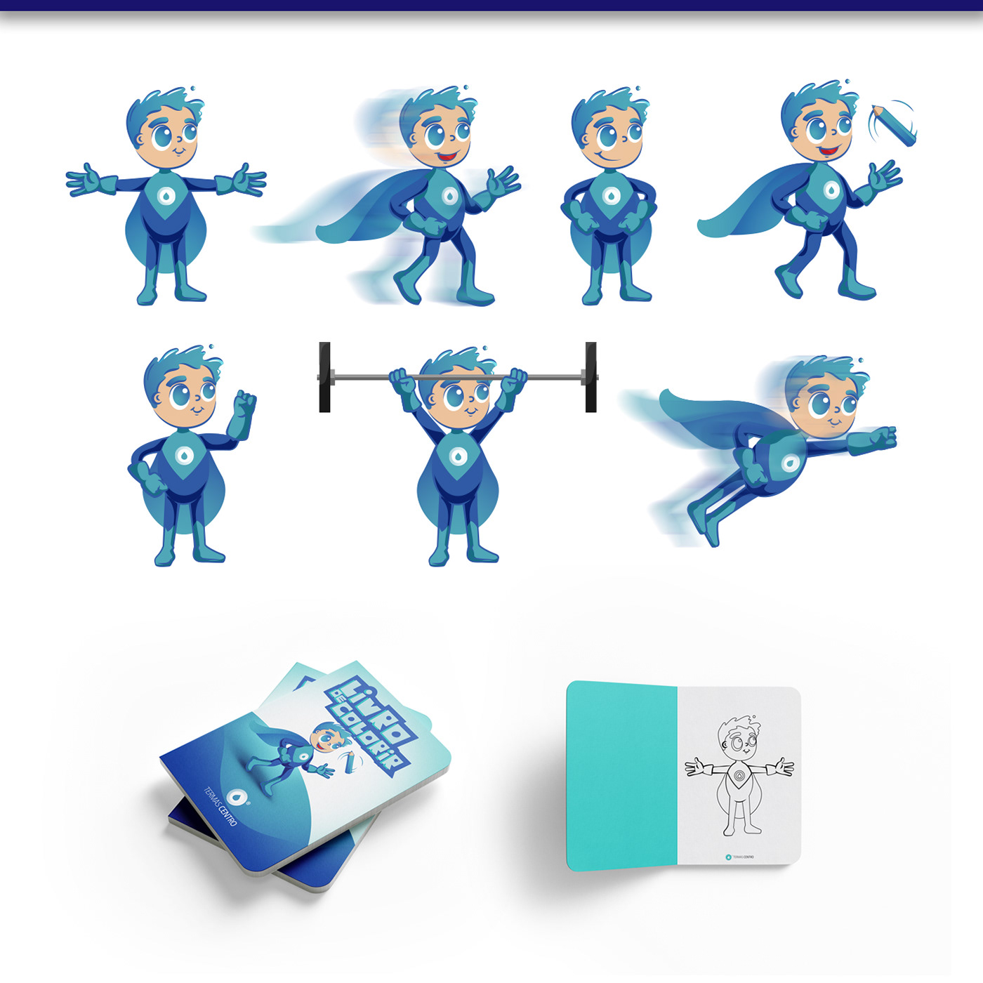 Character Character design  children graphic design  Health Mascot Portugal Super Hero Thermal Waters Young