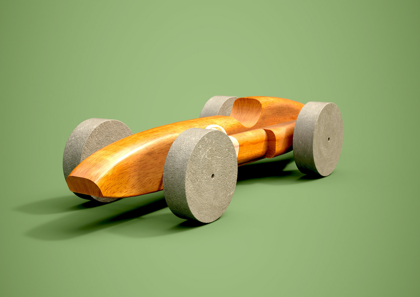 Alan Mattano car FERRARI toy wooden