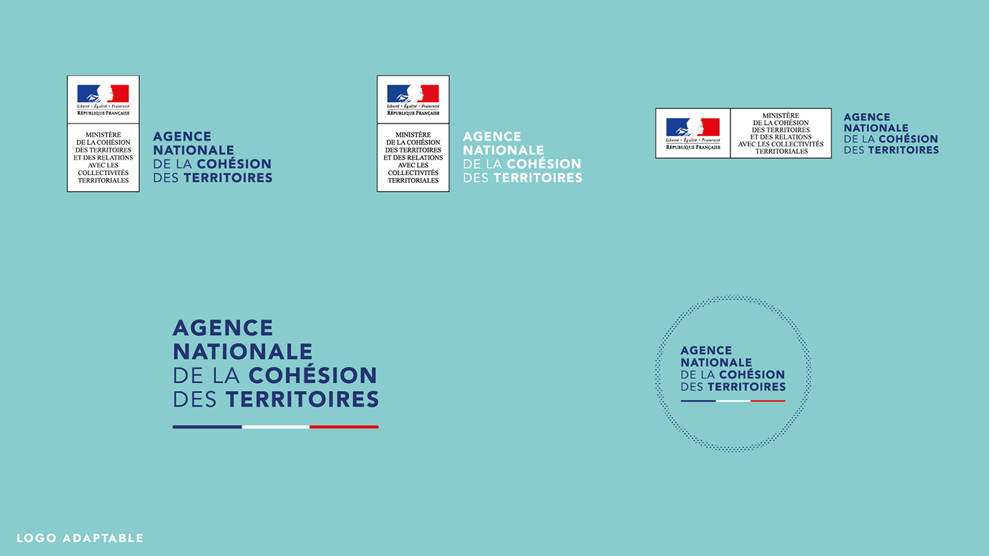 anct french government graphic identity logo Logo Design minister
