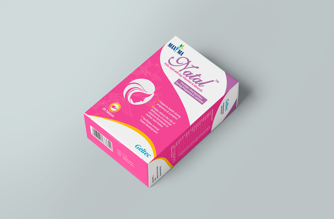 branding  Btl Geltec maxima package design  UAE