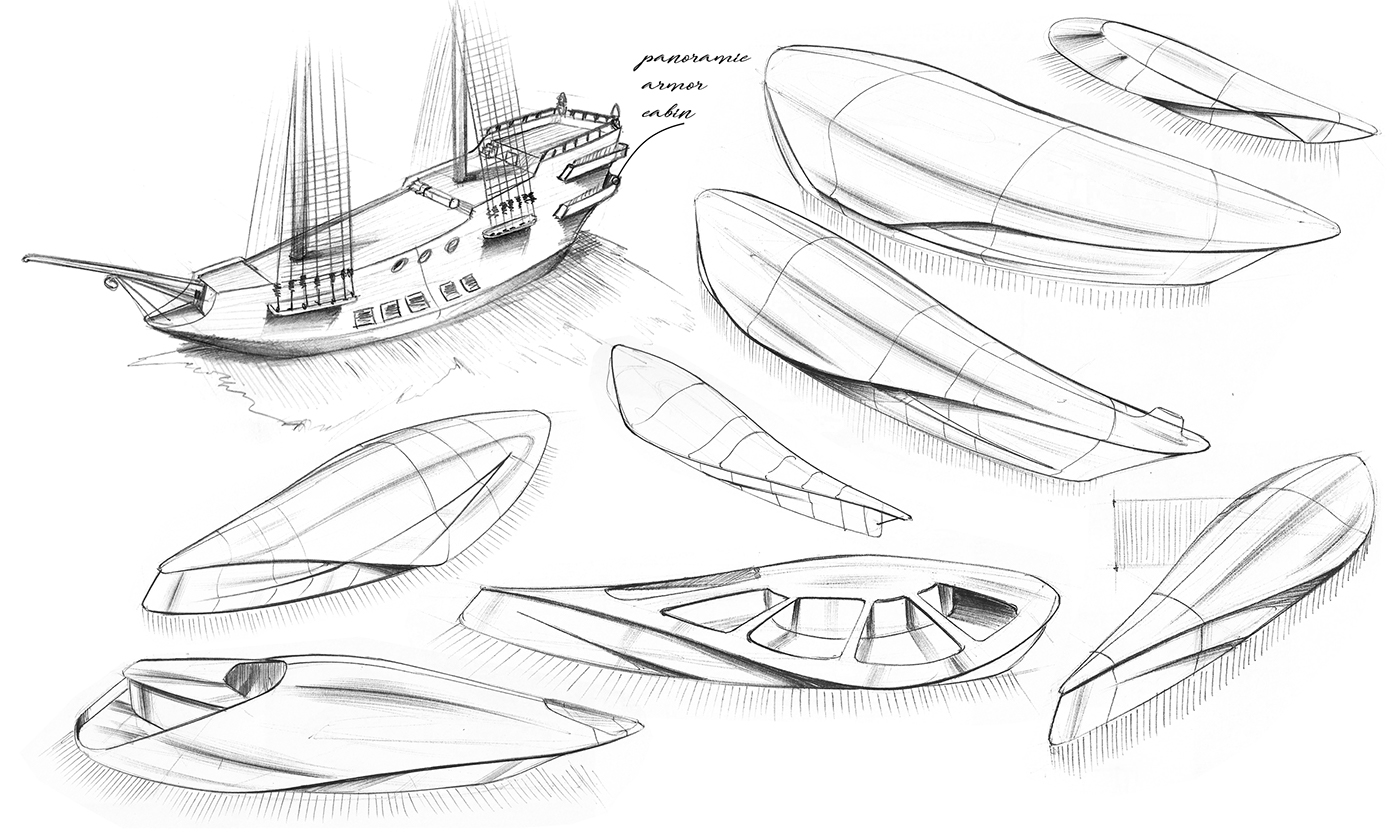Cronos yacht  myda Concept Yacht Ecological Yacht  SIMONE MADELLA  Concept boat Ecological Boat