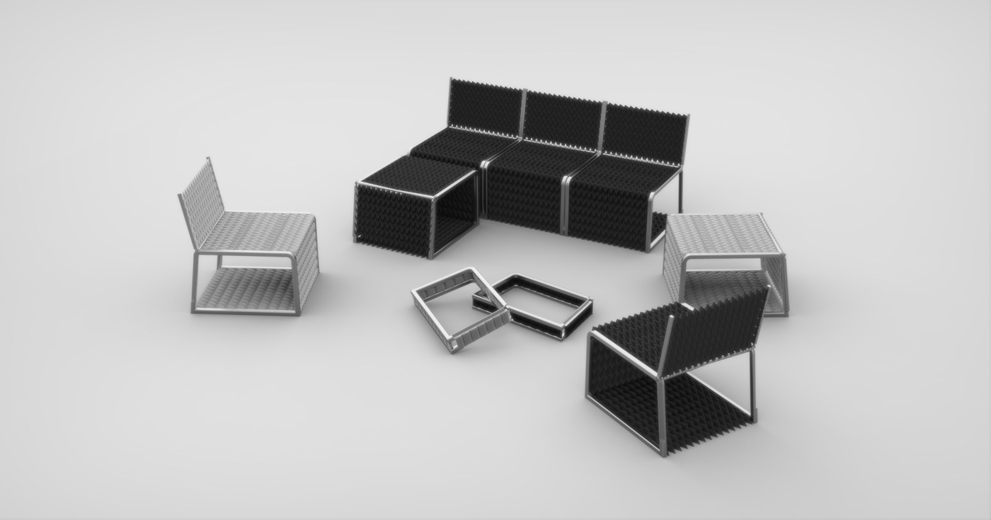 mars silicon space travel future origami  Space Furniture sci-fi