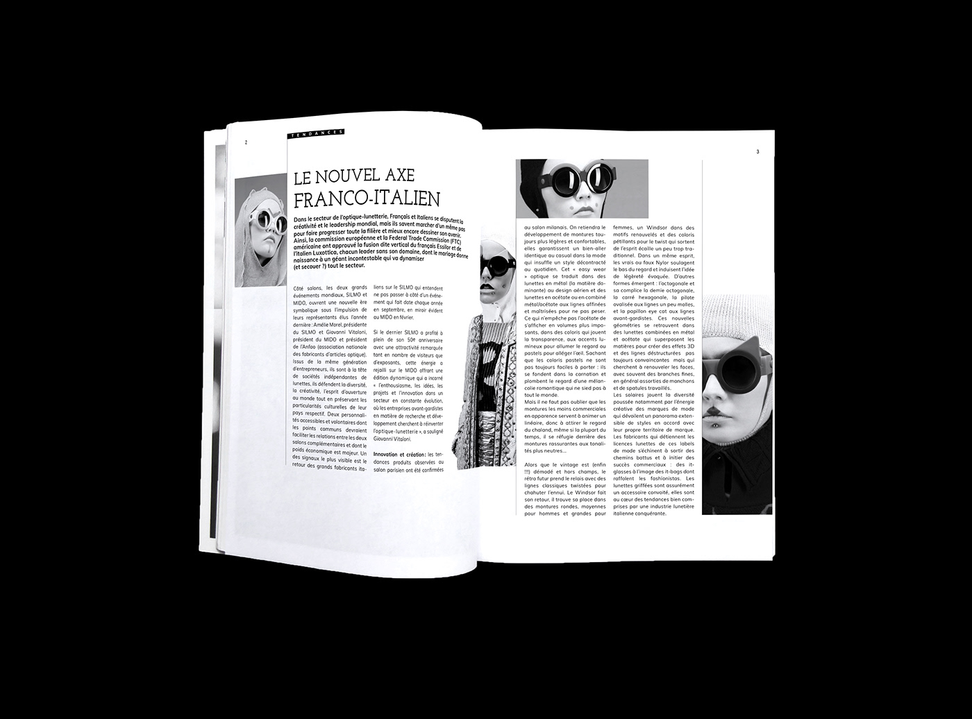 edition graphic graphisme magazine cover miseenpage   design ILLUSTRATION  lunettes glasses