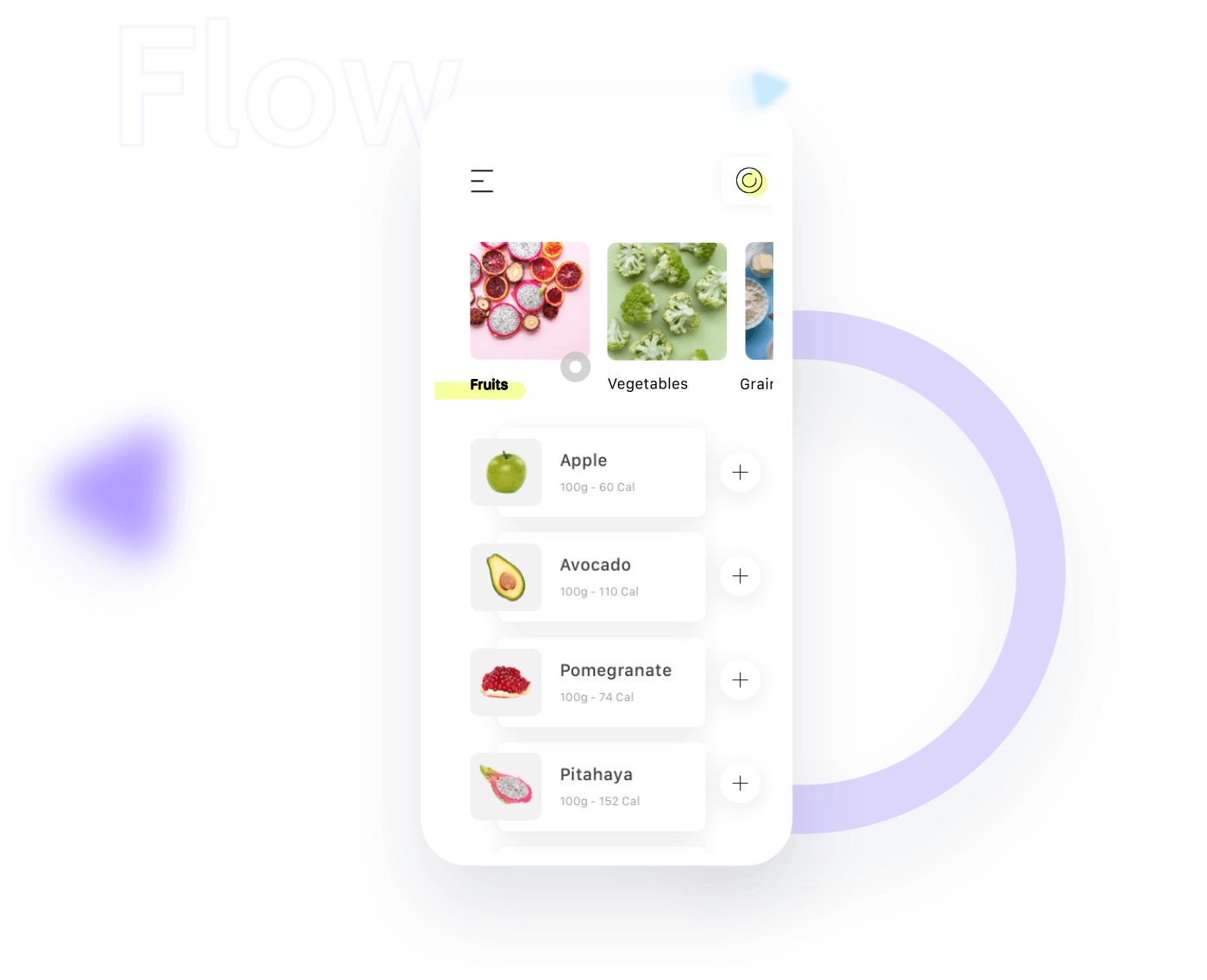 Food  recipe ui ux app ios mobile Interface motion design clean UI