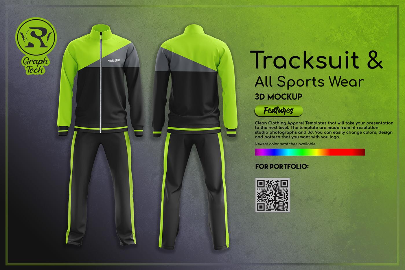 3D tracksuit mockup free psd Free psd template free track template jogging suit men's sports wear original mockup running suit Sports Wear track suit
