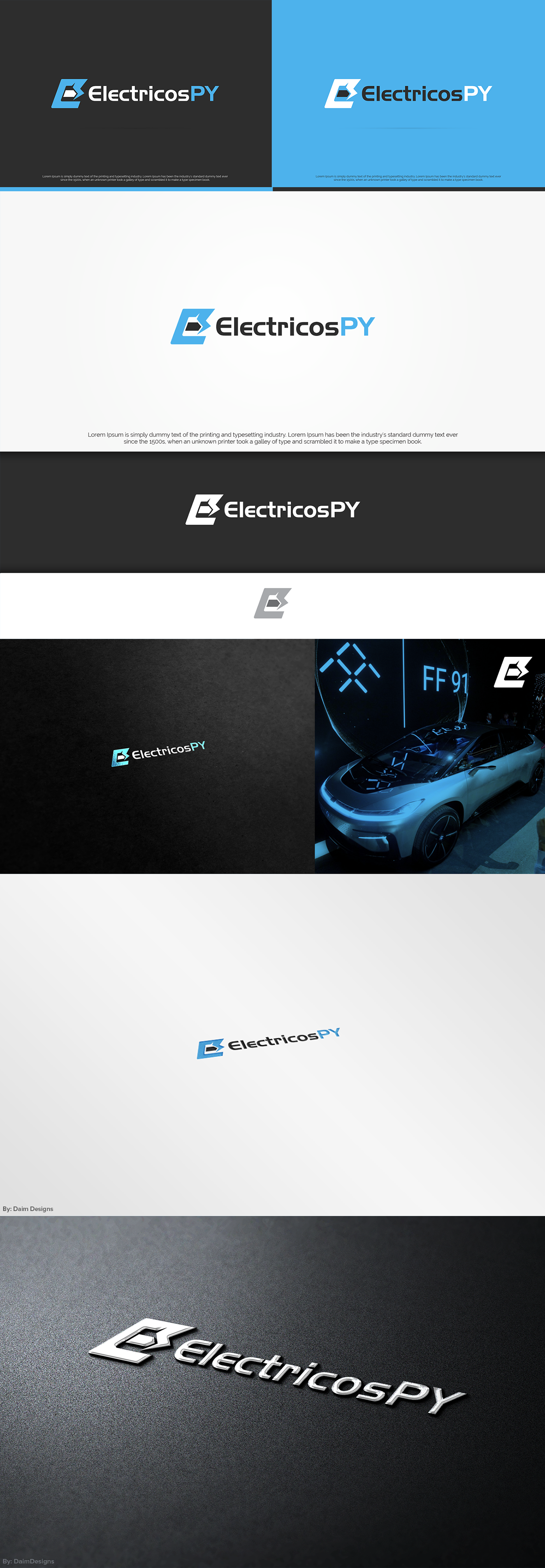 Blog Electronics Cleative bold Logo Design