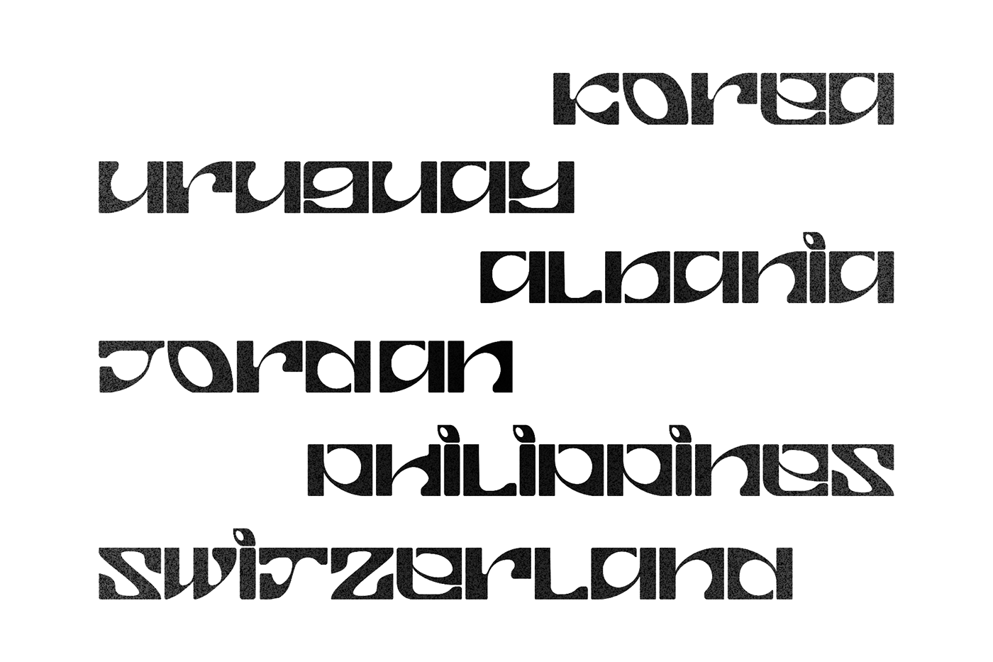 font logo music Retro type type design typography  