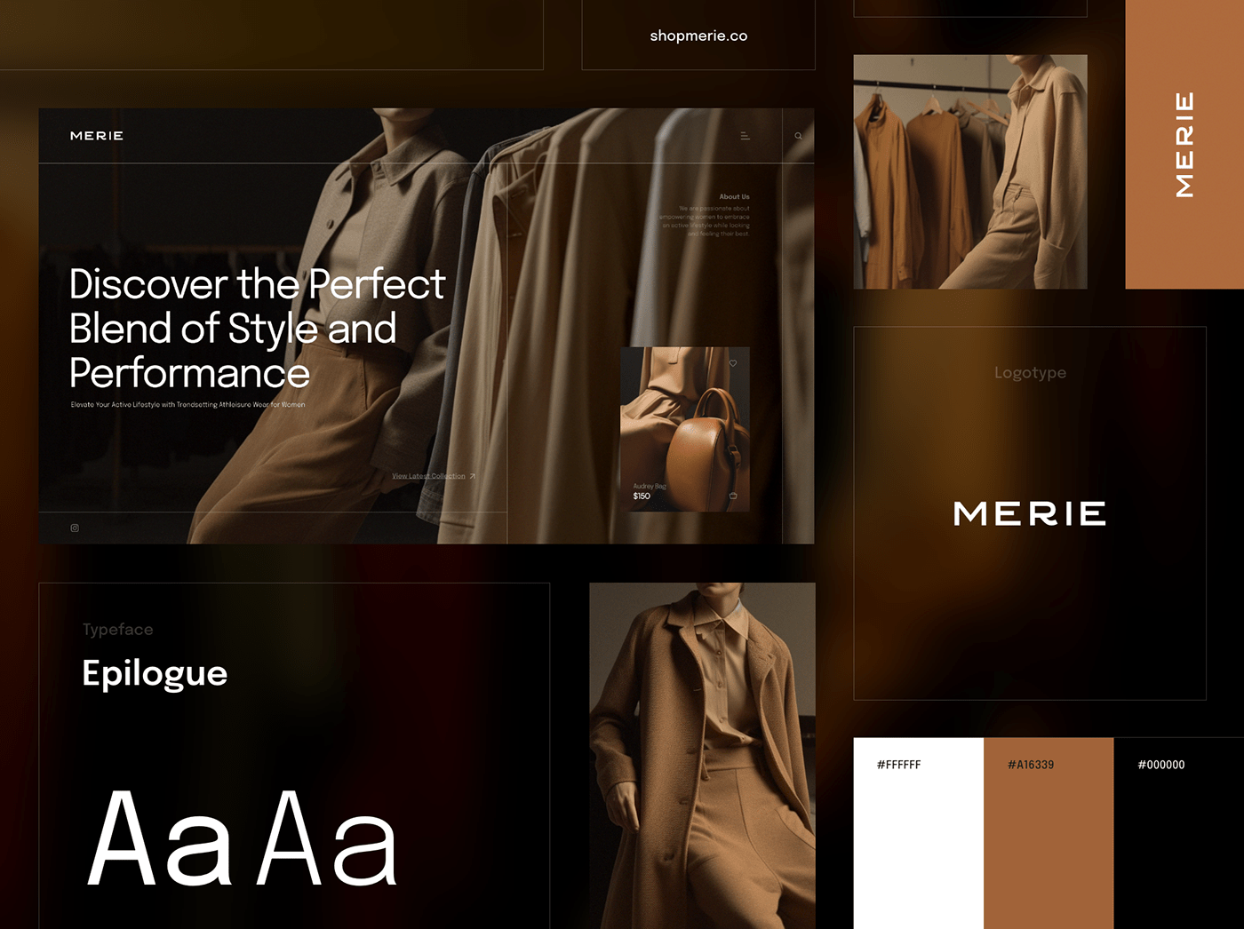UI/UX landing page Case Study ui design user experience Web Design  Website user interface Fashion 