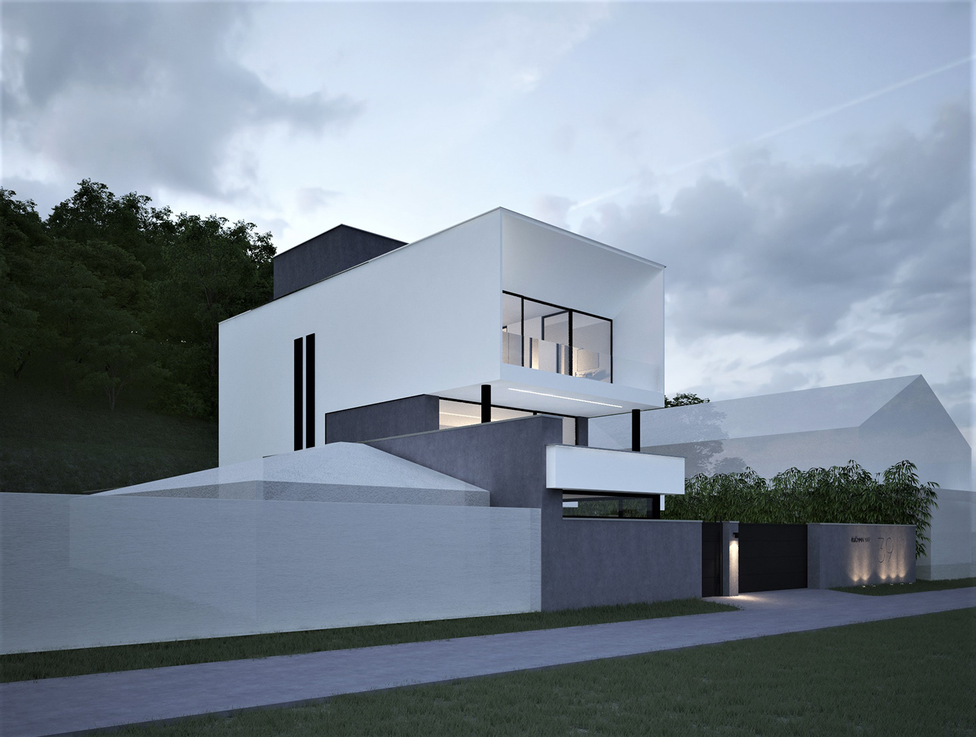 modern architecture Residential house