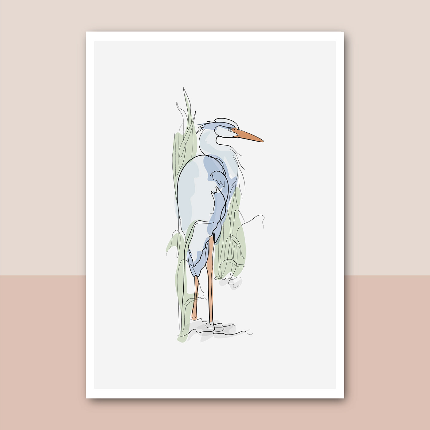 Great blue heron seabird vector line drawing illustration wall canvas art

Need yours?
