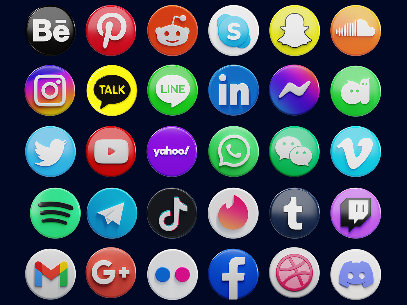 social media logo social media logo Icon free icon icon pack instagram facebook google Behance