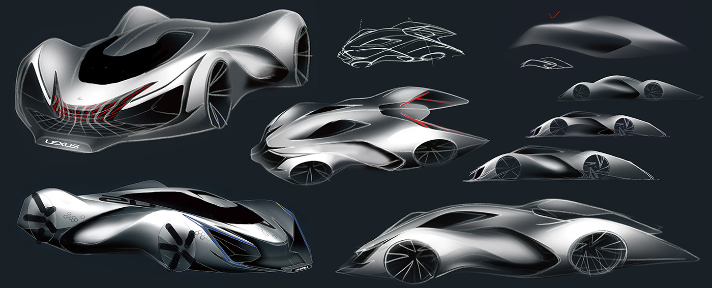 automotive   car automobile cardesign transportationdesign automotivedesign industrialdesign productdesign Lexus supercar