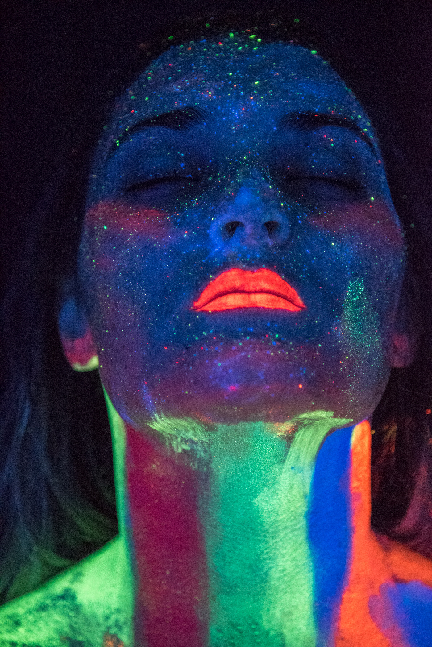 neon Fotografia girl colori universo