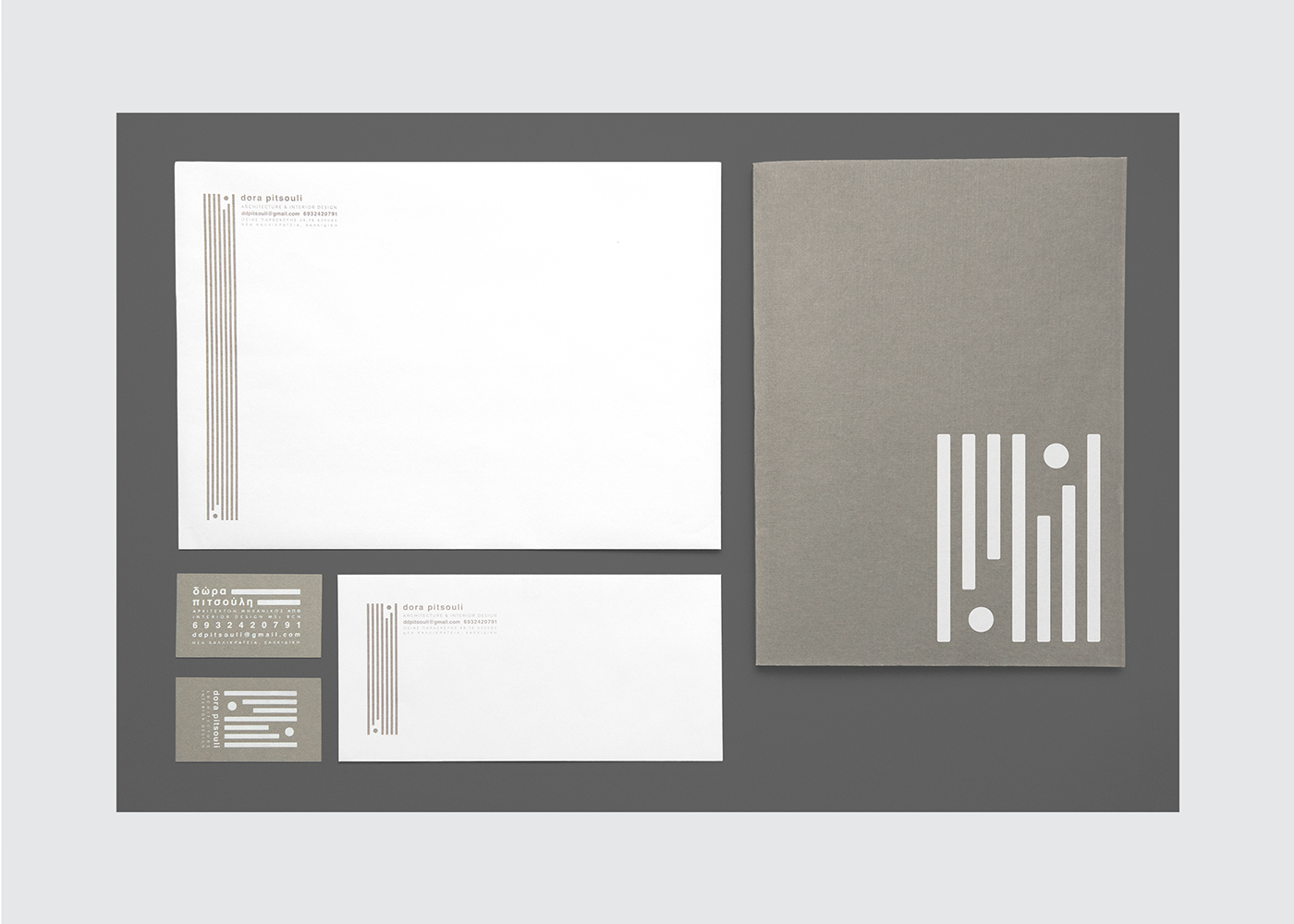 branding  architect logo identity architecture minimal subtractive typography   Greece graphic design 