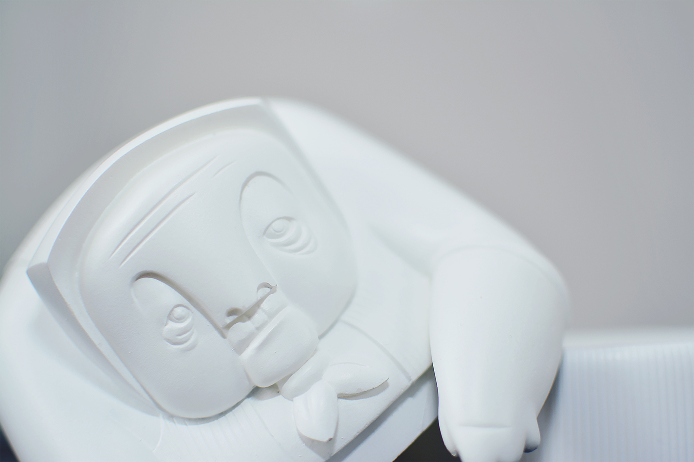 figure handmade White Polyester plastic molding casting