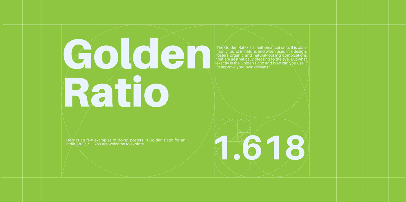 design Fibonacci Golden Ratio Poster Design signin page UI