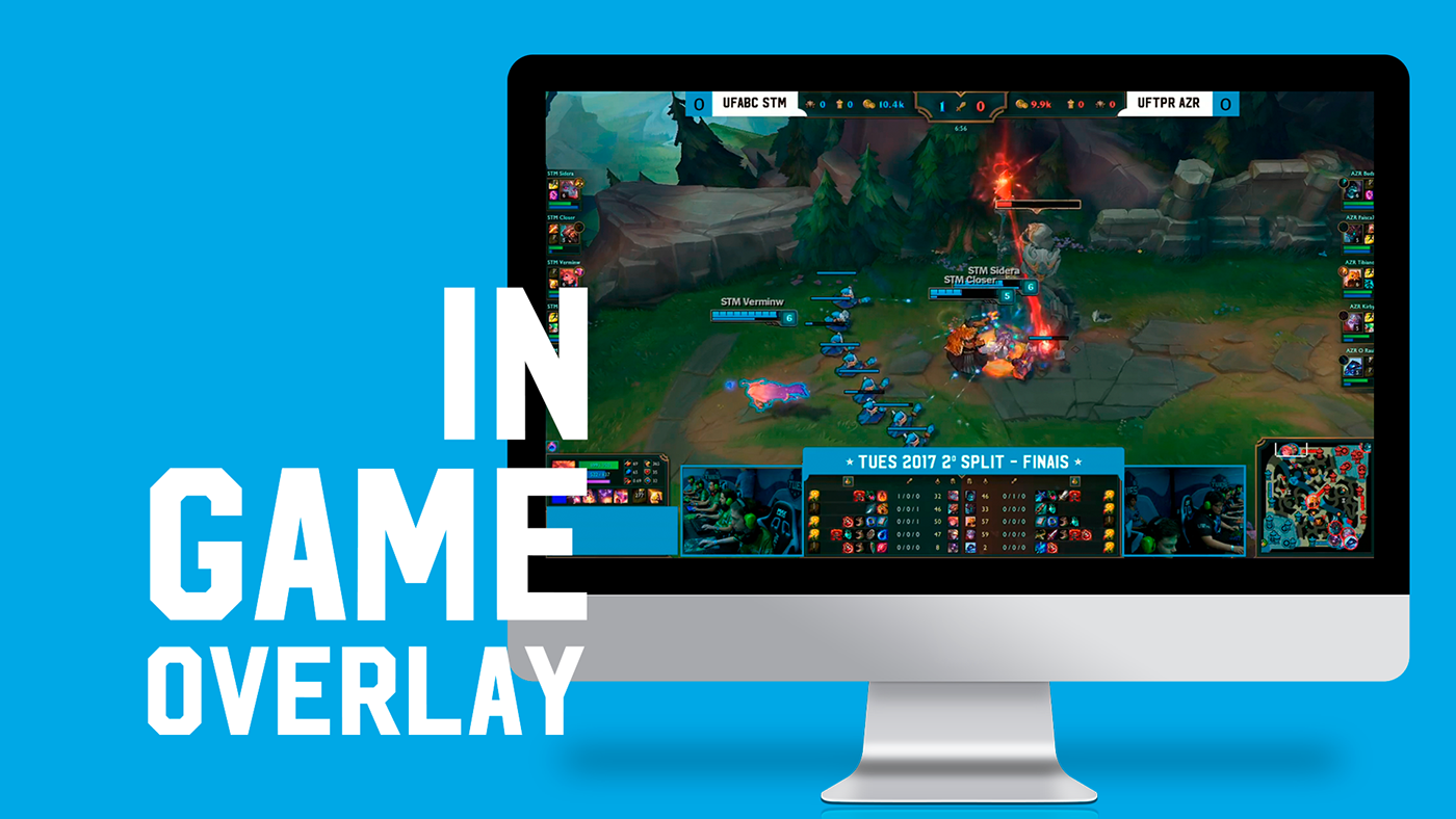 Twitch stream Overlay Gaming E-Sports Championship game University design digital
