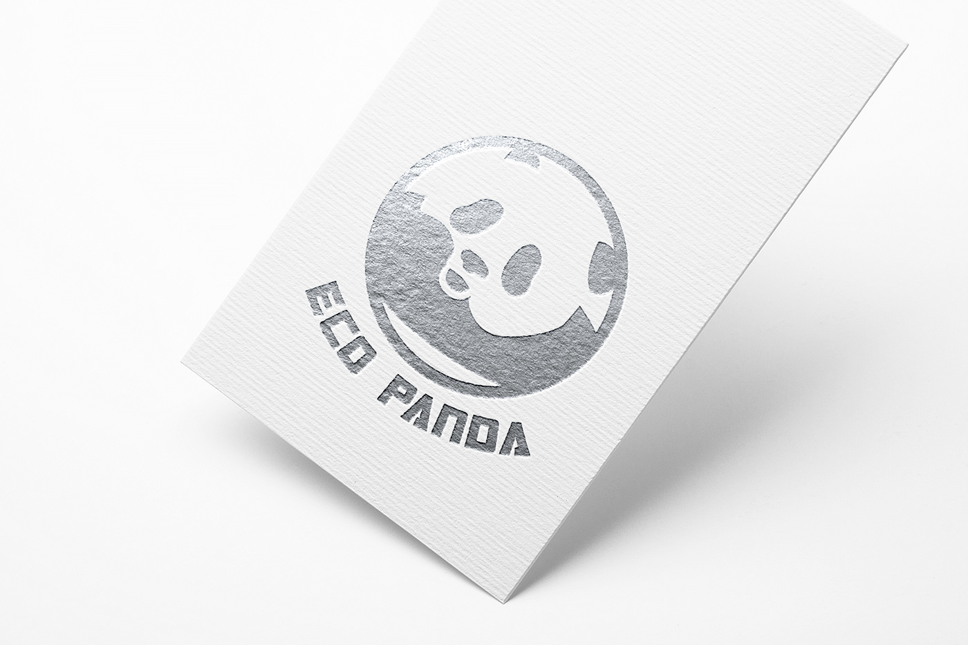 Logotipo Panda  diseño gráfico ecologico