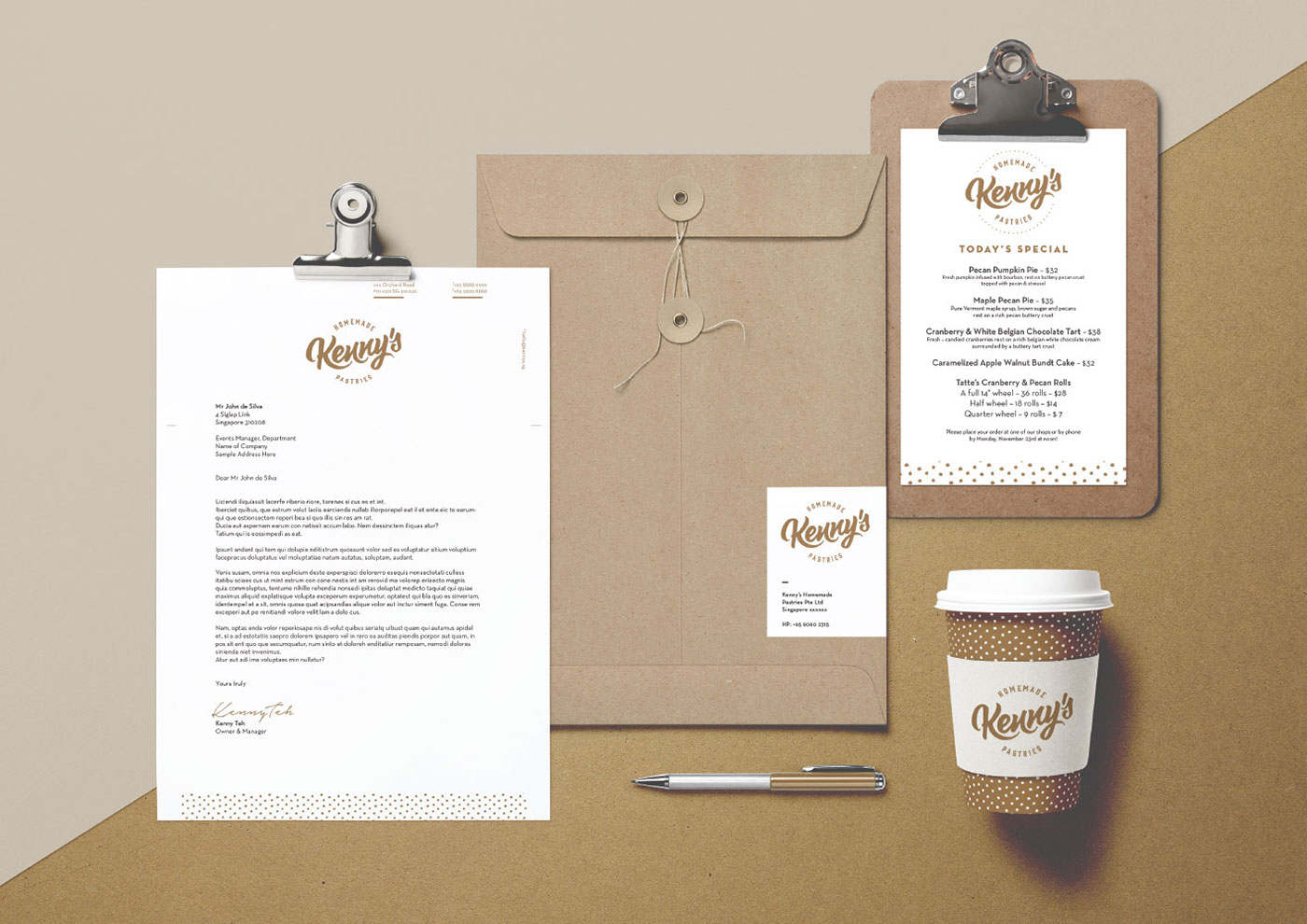 baking pastry gold brown bakery Confectionery neil brian neilbrian singapore Personal Identity