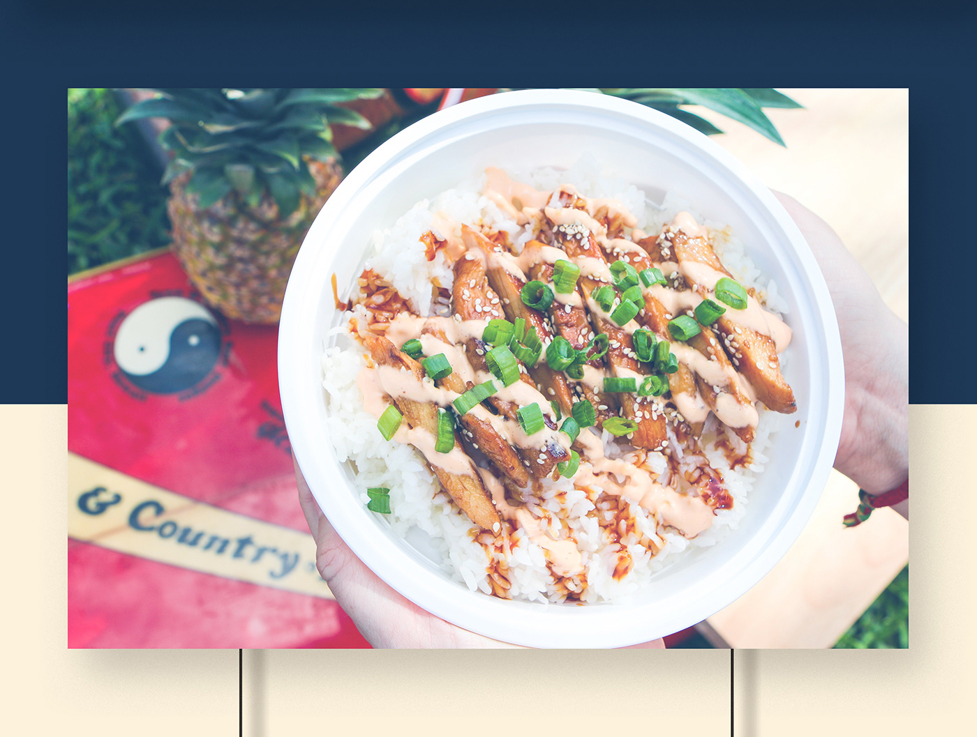 HAWAII poke cuisine restaurant menu Packaging animation  lokal moko Food 