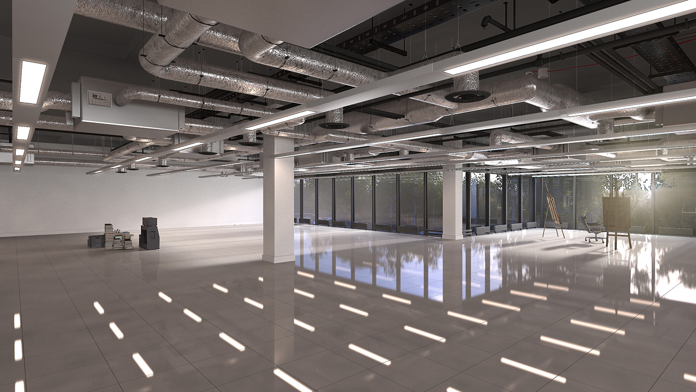 Architectural Visualisation CGI rendering fit out Office Interior