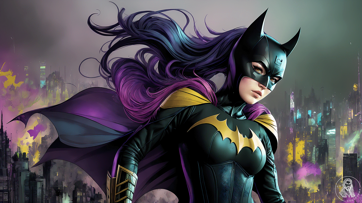 Batgirl comics Character design  Hero fanart 3840x2160 wallpaper ai Ai Art stable diffusion