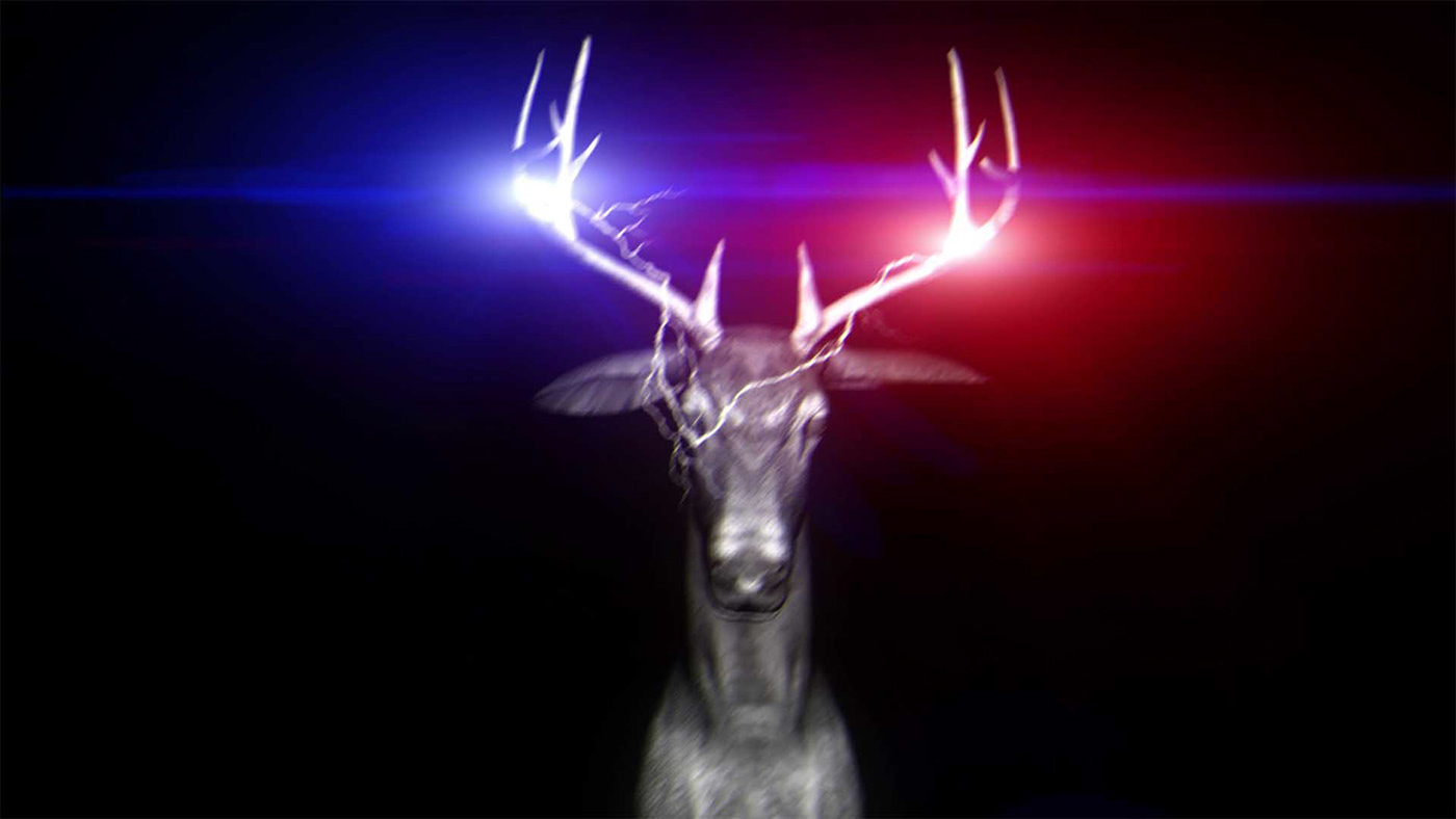 vj loops vjloop neon DEERS deer stag animal 3d animation DJ VISUALS LED screen