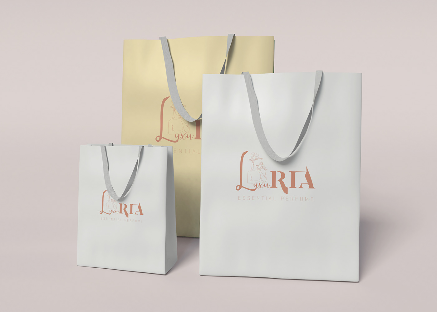 luxury logo brand identity Logo Design visual identity Brand Design minimalist logo minimal modern perfume packaging package design 