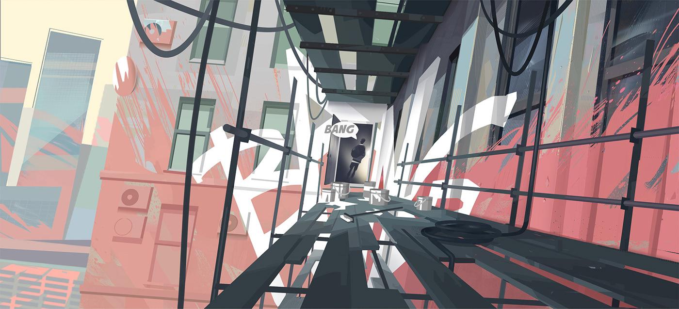 spark VisDev animation  gamedevelopment Tenet of the Spark story rooftop