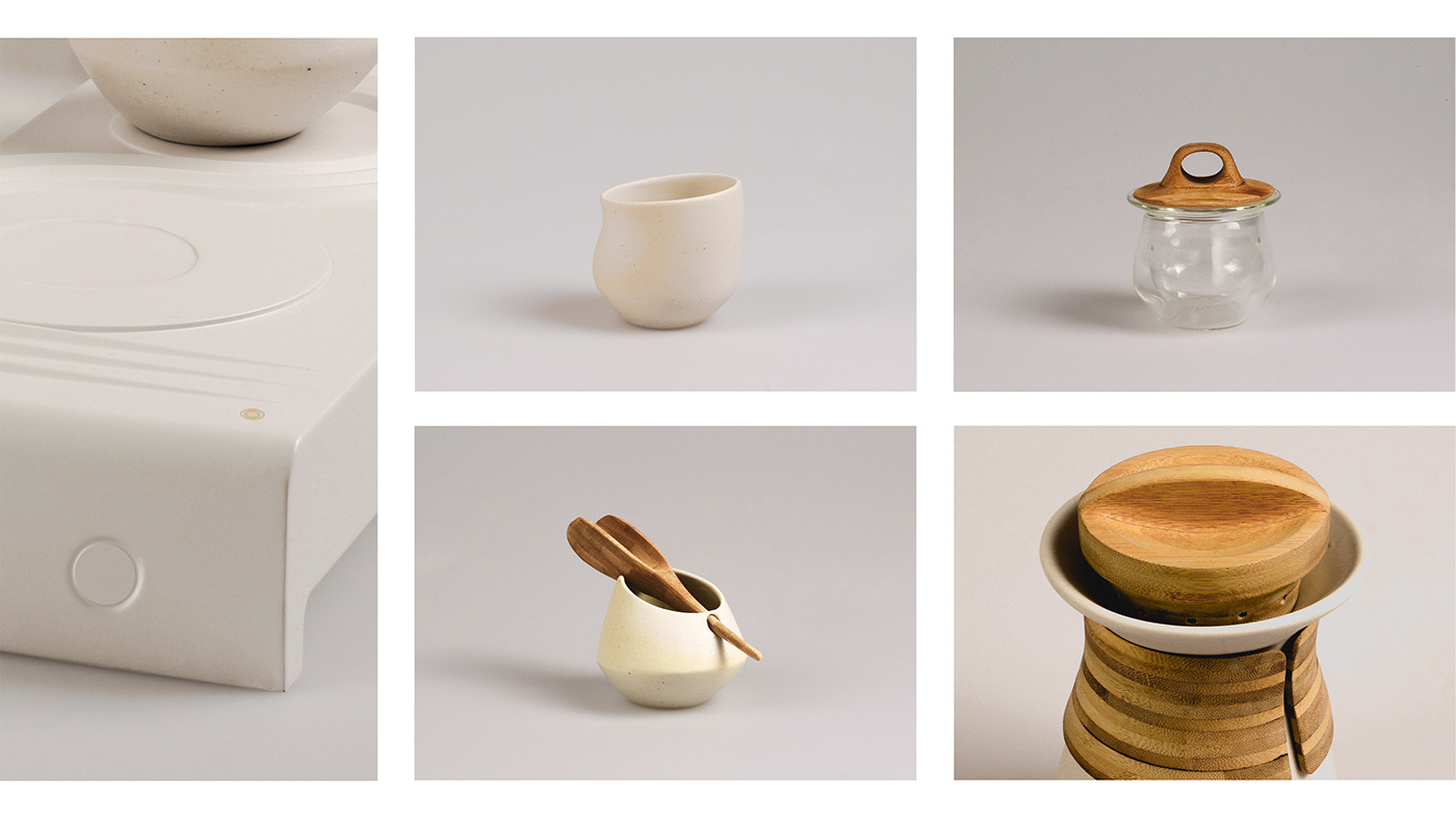 3D printing ceramic bamboo craft emotional design glassblowing industrial design  mental health mindfulness tea tea ceremony