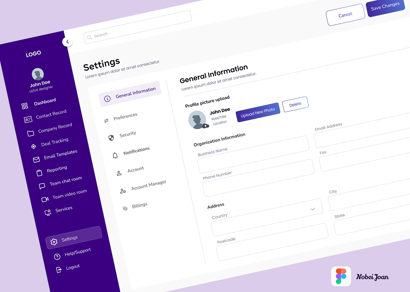 dashboard settings LMS business UI/UX Figma web app user interface Web Design  CRM