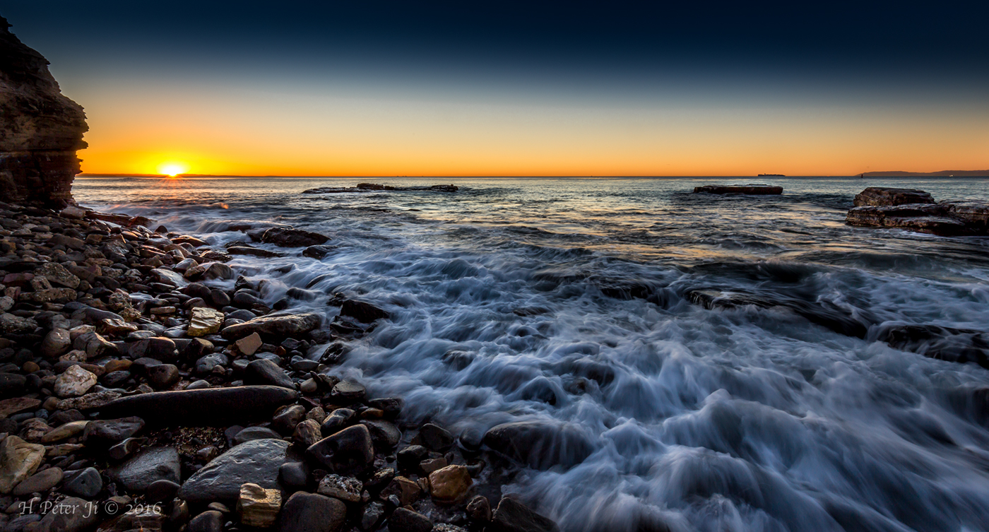 seascape Sunrise sunset waves beach port southern california sea Ocean water