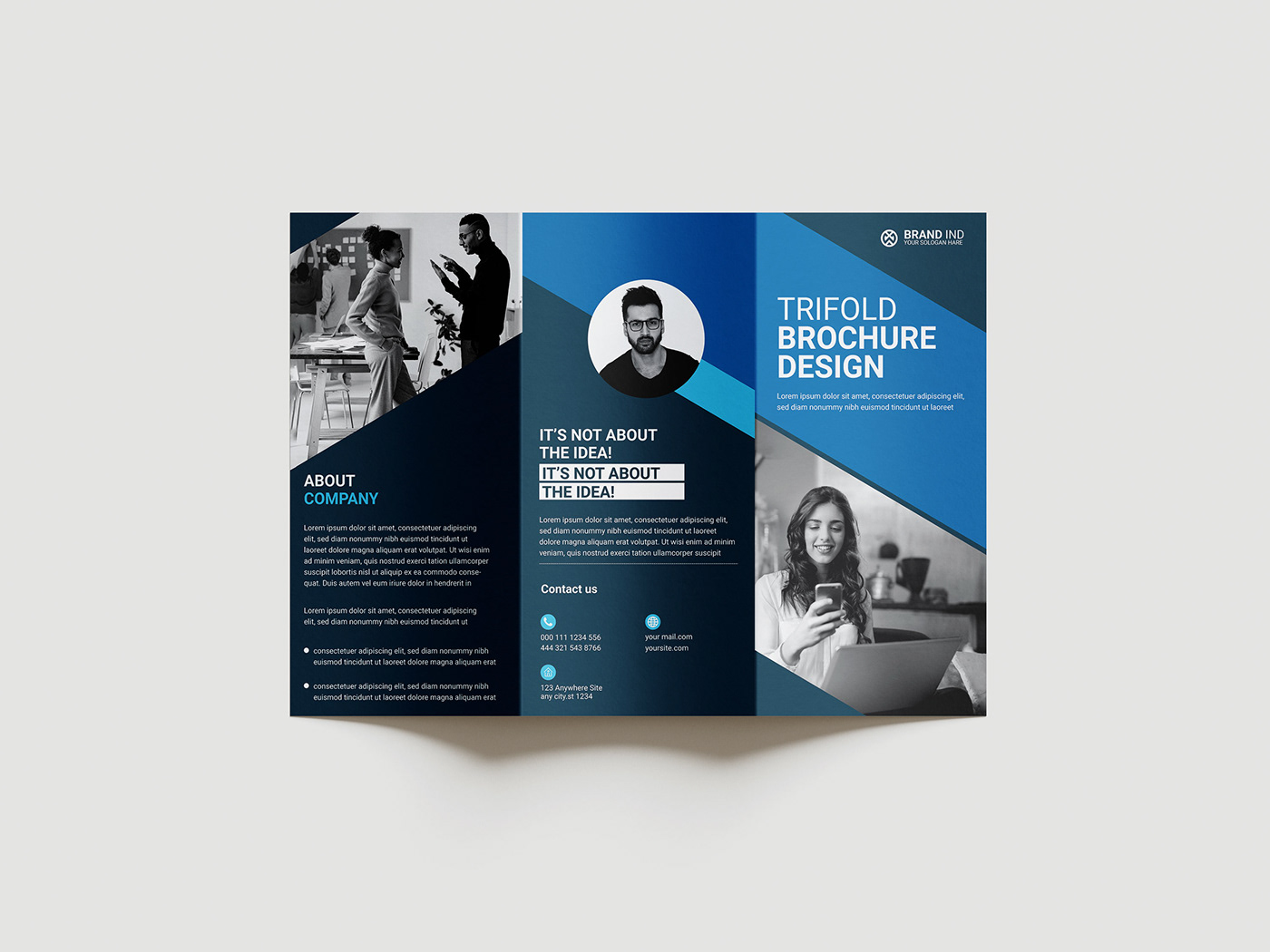 brochure brochure design business care catalog center Auto Service trifold brochure