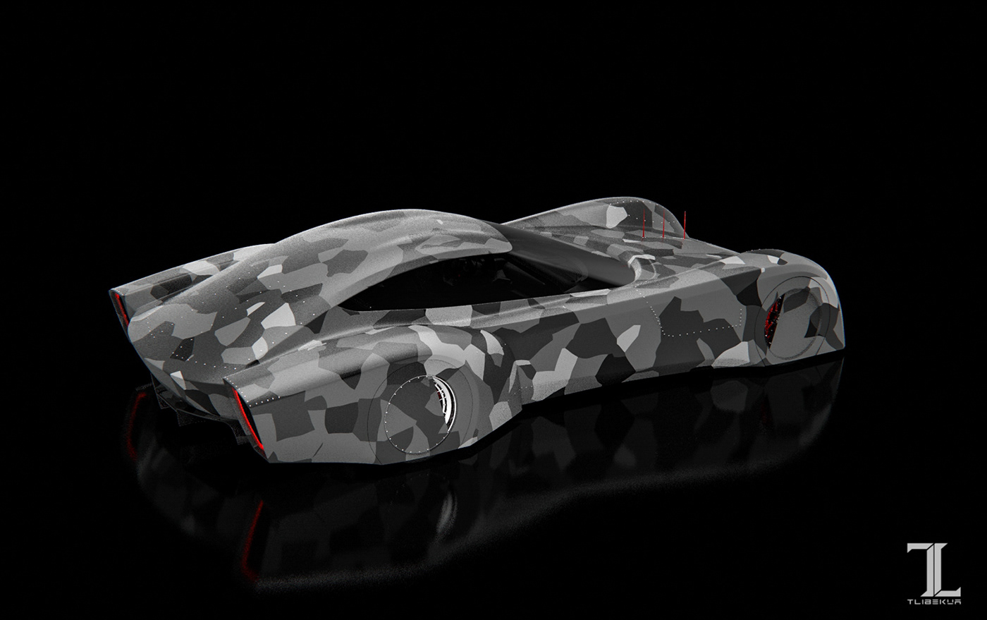 tlibekua design concept 3D Sketch automotive  