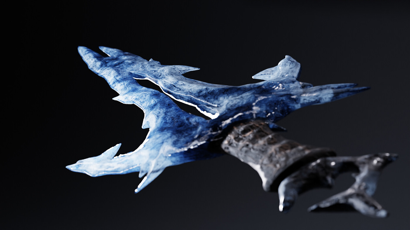 Sword fantasy ice frost Path Of Exile malice Digital Art  cospri