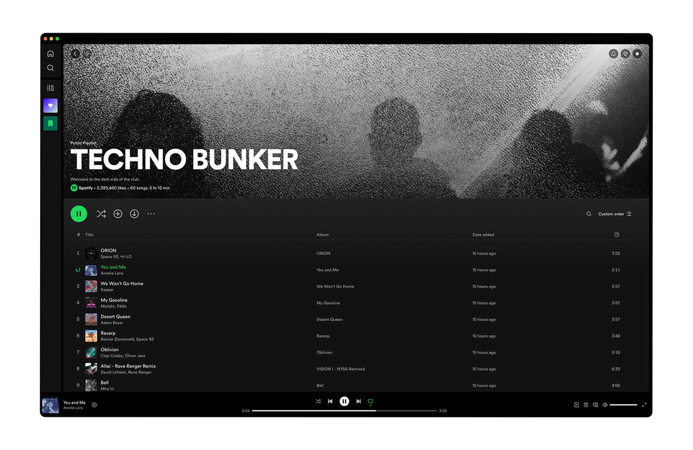 spotify music Album techno playlist visual identity art direction